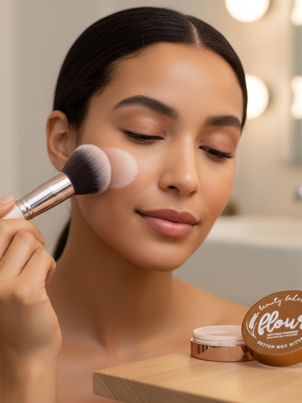 Beauty Bakerie Loose Setting Powder in Natural Beige Finish